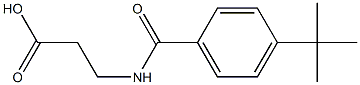 3-(4-(叔-丁基)苯甲酰氨基)丙酸分子式结构图