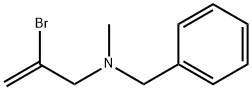 2-溴-3-(N-苄基甲基氨基)丙-1-烯分子式结构图