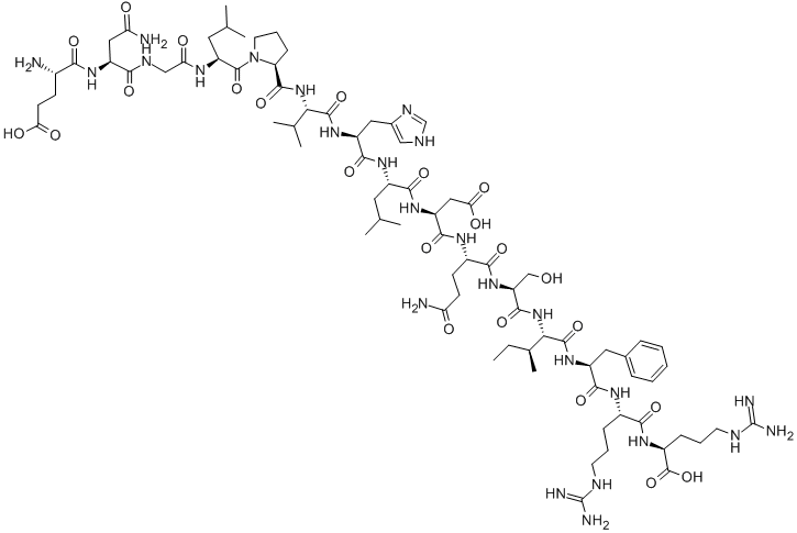 GLU-ASN-GLY-LEU-PRO-VAL-HIS-LEU-ASP-GLN-SER-ILE-PHE-ARG-ARG分子式结构图