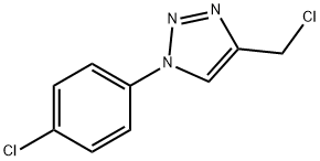 4-(氯甲基)-1-(4-氯苯基)-1H-1,2,3-三唑分子式结构图