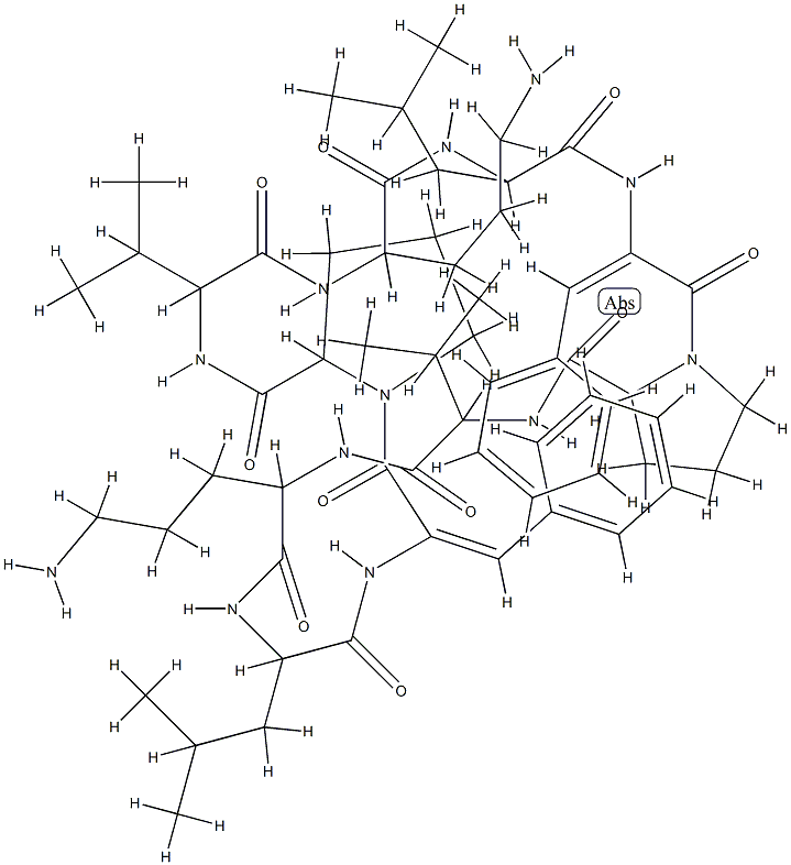 (4,4'-dehydrophenylalanine)gramicidin S分子式结构图