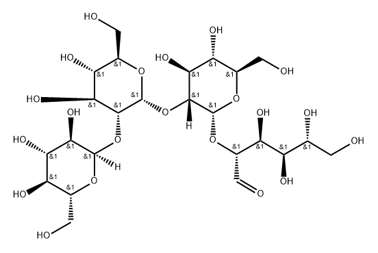 O-ALPHA-D-吡喃葡萄糖基-(1-2)-O-ALPHA-D-吡喃葡萄糖基-(1-2)-O-ALPHA-D-吡喃葡萄糖基-(1-2)-D-葡萄糖分子式结构图