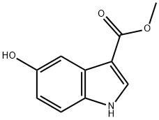 1H-INDOLE-3-CARBOXYLIC ACID,5-HYDROXY-,METHYL ESTER分子式结构图