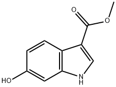 6-羟基 1H-吲哚-3-羧酸甲酯分子式结构图