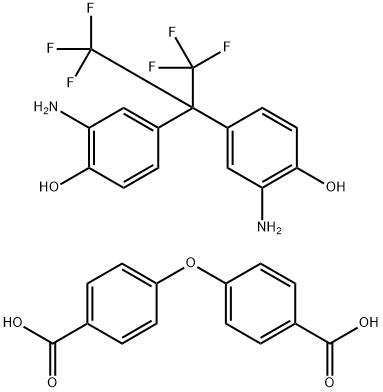 4,4'-Oxybisbenzoic acid polymer with 4,4'-[2,2,2-trifluoro-1-(trifluoromethyl)ethylidene]bis[2-aminophenol]分子式结构图