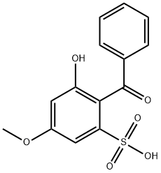 2-Benzoyl-3-hydroxy-5-methoxybenzenesulfonic acid分子式结构图