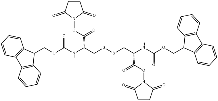 (Fmoc-Cys-OSu)2, (Disulfide bond)分子式结构图