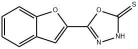 5-(1-benzofuran-2-yl)-1,3,4-oxadiazole-2-thiol分子式结构图