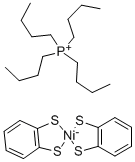 TETRA-N-BUTYLPHOSPHONIUM BIS(BENZENE-1,2-DITHIOLATO)NICKEL (III) COMPLEX分子式结构图