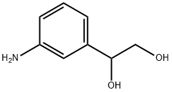 1-(3-氨基苯基)乙烷-1,2-二醇分子式结构图