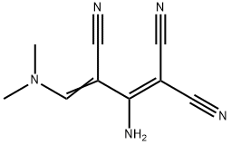 2-AMINO-4-(DIMETHYLAMINO)-1,3-BUTADIENE-1,1,3-TRICARBONITRILE分子式结构图