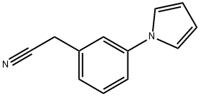 3-PYRROL-1-YLBENZENEETHANE NITRILE分子式结构图