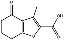 3-甲基-4-氧代-4,5,6,7-四氢苯并呋喃-2-羧酸分子式结构图