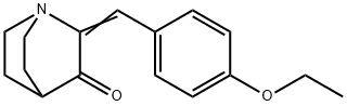 (2E)-2-(4-ethoxybenzylidene)-1-azabicyclo[2.2.2]octan-3-one分子式结构图