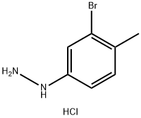 (3-溴-4-甲基苯基)肼盐酸盐分子式结构图