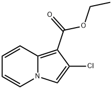 1-Indolizinecarboxylic acid, 2-chloro-, ethyl ester分子式结构图