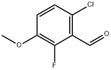 6-氯-2-氟-3-甲氧基苯甲醛分子式结构图