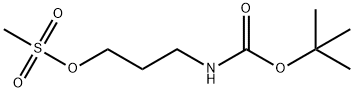 3-[(TERT-BUTOXY)CARBONYL]AMINO-1-(METHANESULFONYLOXY)PROPANE分子式结构图