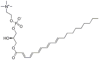 2-Eicosapentaenoyl-sn-glycerol-3-phosphocholine分子式结构图