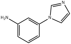 3-(咪唑-1-基)苯胺分子式结构图