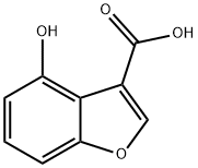 4-HYDROXYBENZOFURAN-3-CARBOXYLIC ACID分子式结构图