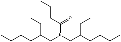 N,N-Bis(2-ethylhexyl)butyramide分子式结构图