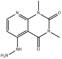 5-HYDRAZINO-1,3-DIMETHYLPYRIDO[2,3-{D}]PYRIMIDINE-2,4(1{H},3{H})-DIONE分子式结构图