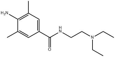 4-amino-N-(2-(diethylamino)ethyl)-3,5-dimethylbenzamide分子式结构图