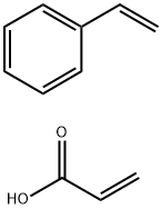 2-Propenoic acid, polymer with ethenylbenzene, ammonium zinc salt分子式结构图