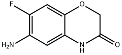 7-氟-6-氨基-2H-1,4-苯并恶嗪-3(4H)-酮分子式结构图