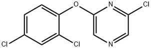 2-CHLORO-6-(2,4-DICHLOROPHENOXY) PYRAZINE分子式结构图