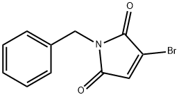 1-苄基-3-溴-2,5-二氢-1H-吡咯-2,5-二酮分子式结构图