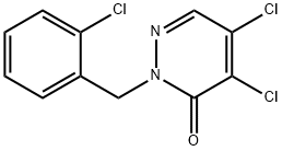 4,5-二氯-2-[(2-氯苯基)甲基]-2,3-二氢哒嗪-3-酮分子式结构图