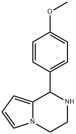 1-(4-甲氧基苯基)-1,2,3,4-四氢吡咯并[1,2-A]吡嗪分子式结构图