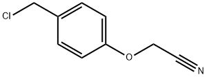 (2-(4-(氯甲基)苯基)乙氧腈)分子式结构图