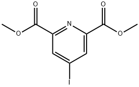 4-碘吡啶-2,6-二甲酸二甲酯分子式结构图