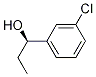 (1R)-1-(3-氯苯基)丙烷-1-醇分子式结构图