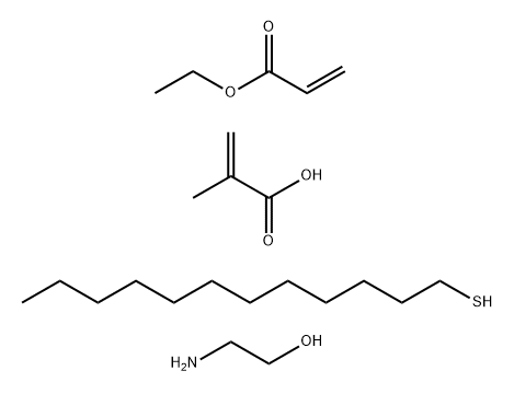 2-Propenoic acid, 2-methyl-, telomer with 1-dodecanethiol and ethyl 2-propenoate, 2-aminoethyl ester分子式结构图