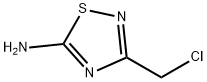 3-(氯甲基)-1,2,4-噻二唑-5-胺分子式结构图