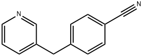 4-(吡啶-3-基甲基)苯甲腈分子式结构图