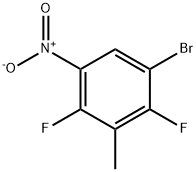 1-溴-2,4-二氟-3-甲基-5-硝基苯分子式结构图