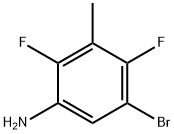 5-溴-2,4-二氟-3-甲基苯胺分子式结构图