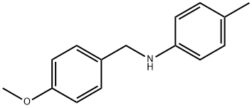 N-(4-甲氧基苄基)-4-甲基苯胺分子式结构图