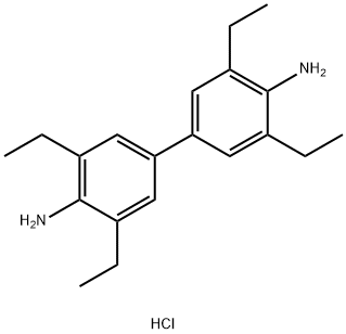 3,3',5,5'-四乙基联苯胺盐酸盐分子式结构图