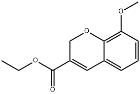 8-甲氧基-2H-色烯-3-羧酸乙酯分子式结构图