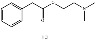 N,N-DIMETHYLAMINOETHYL PHENYLACETATE HYDROCHLORIDE分子式结构图