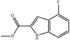 4-氟-1H-2-吲哚甲酸甲酯分子式结构图