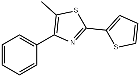 5-Methyl-4-phenyl-2-(2-thienyl)thiazole分子式结构图