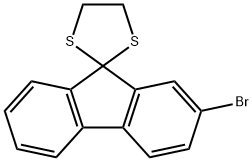 2'-溴螺[[1,3]二硫戊环2,9'芴]分子式结构图