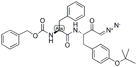 Z-PHE-TYR(TBU)-DIAZOMETHYLKETONE分子式结构图